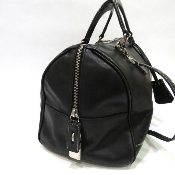 Prada 2 Way Bag Mini Boston Leather Black - Picture 3 of 9